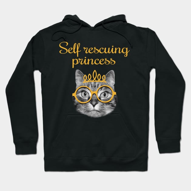 Self rescuing princess Hoodie by Purrfect